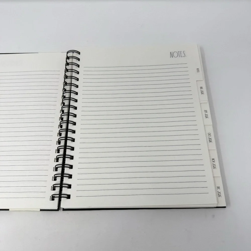 Rae Dunn 2027 17 Month Planner Black Gold Bee Hardcover Spiral Agenda Planner